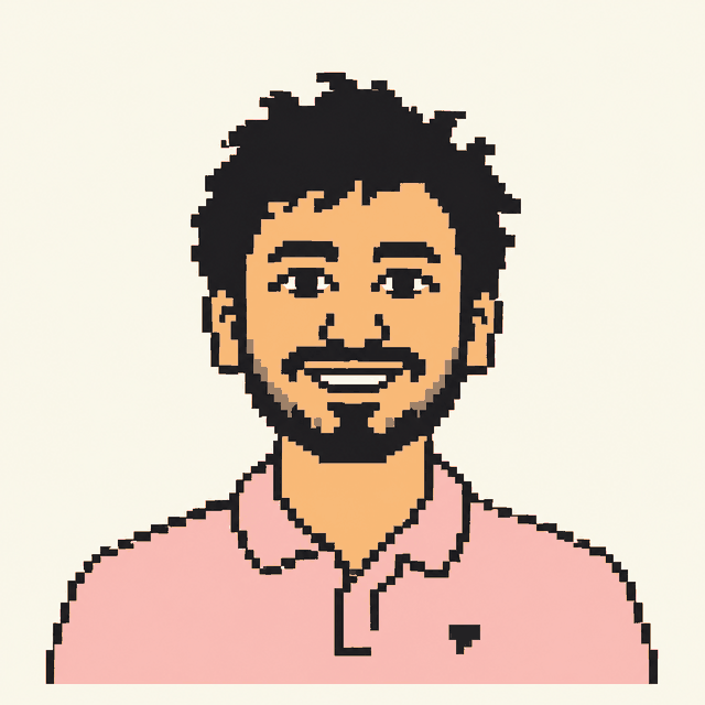 Pixel-art portrait of Amit Sarker